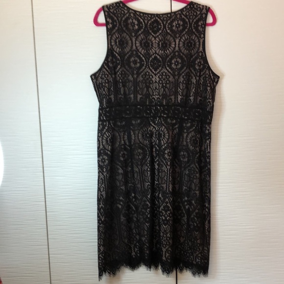 NWT LOFT black lace shift dress. Size 16. - Picture 7 of 8